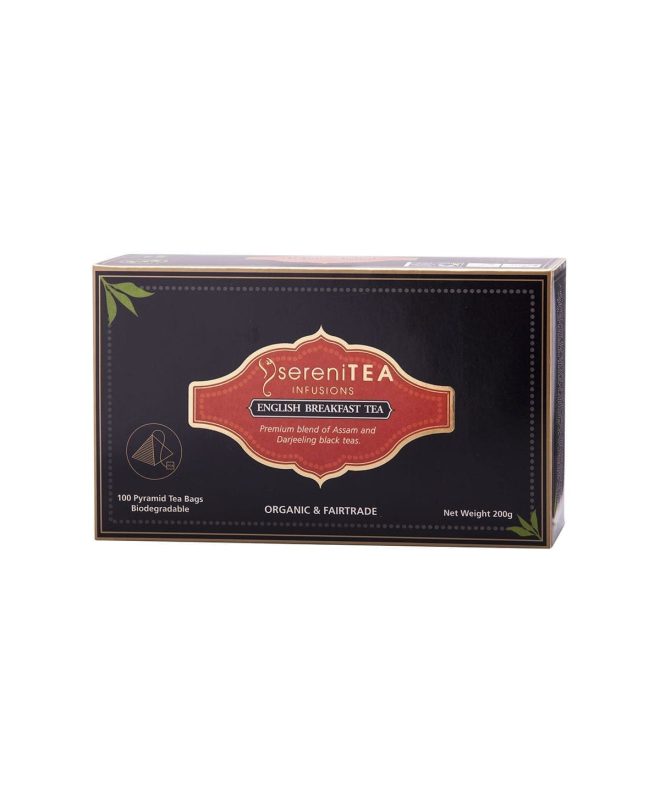 SereniTea Organic Tea 100 Pyramid Bags (4 flavours)